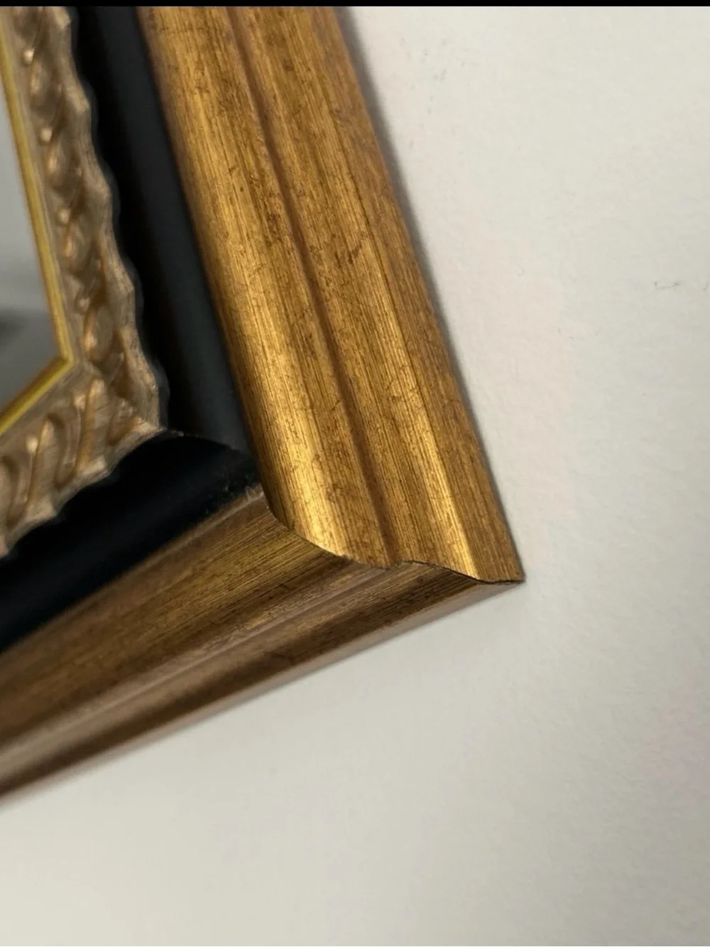 Elegant Gold and Black Decorative Wall Mirror